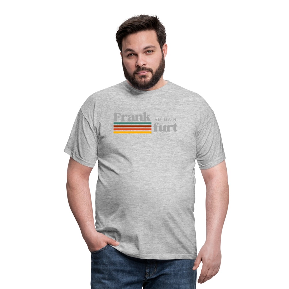 T-Shirt Frankfurt (Main) "Retro" - Grau meliert