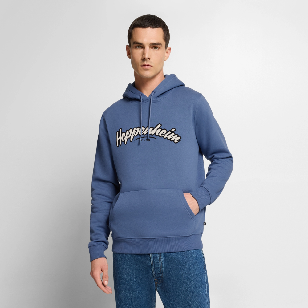 Hoodie Heppenheim "Graffiti Tag" - Taubenblau