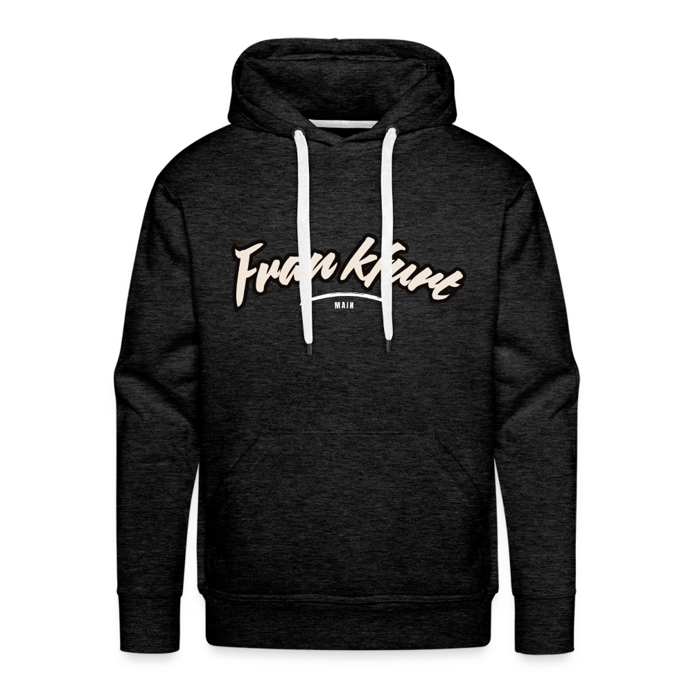 Hoodie Frankfurt (Main) "Graffiti Tag White" - Anthrazit