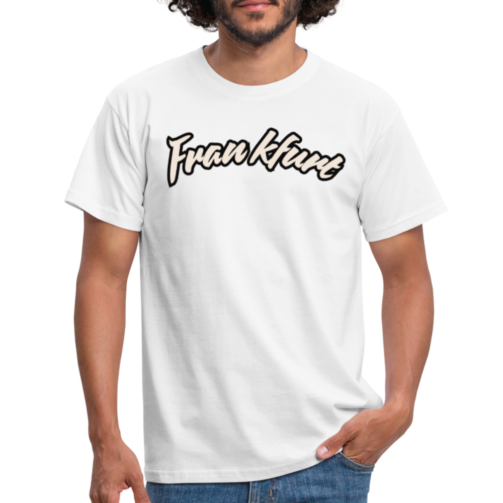T-Shirt Frankfurt (Main) "Graffiti Tag White" - Weiß