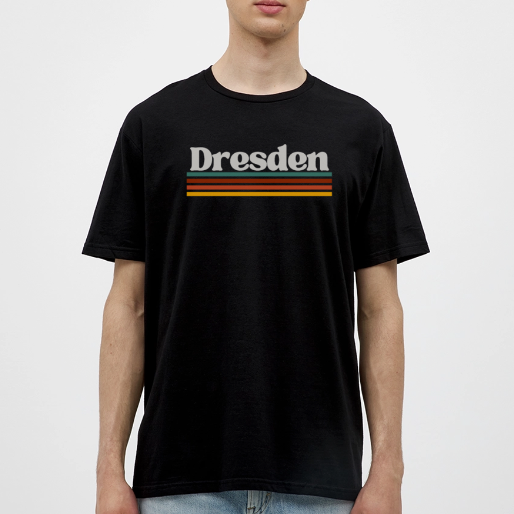 T-Shirt Dresden "Retro" - Schwarz