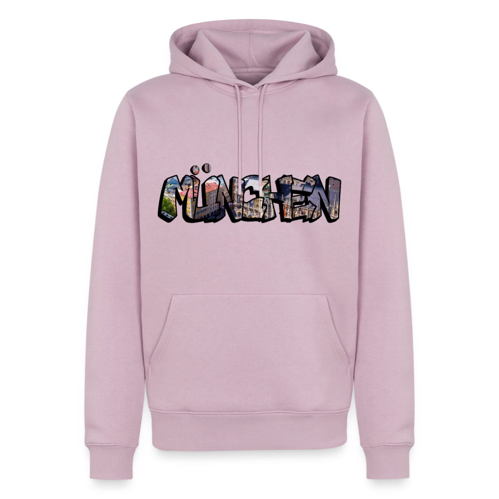 Hoodie München "Graffiti Marienplatz" Dark Edition - Altrosa