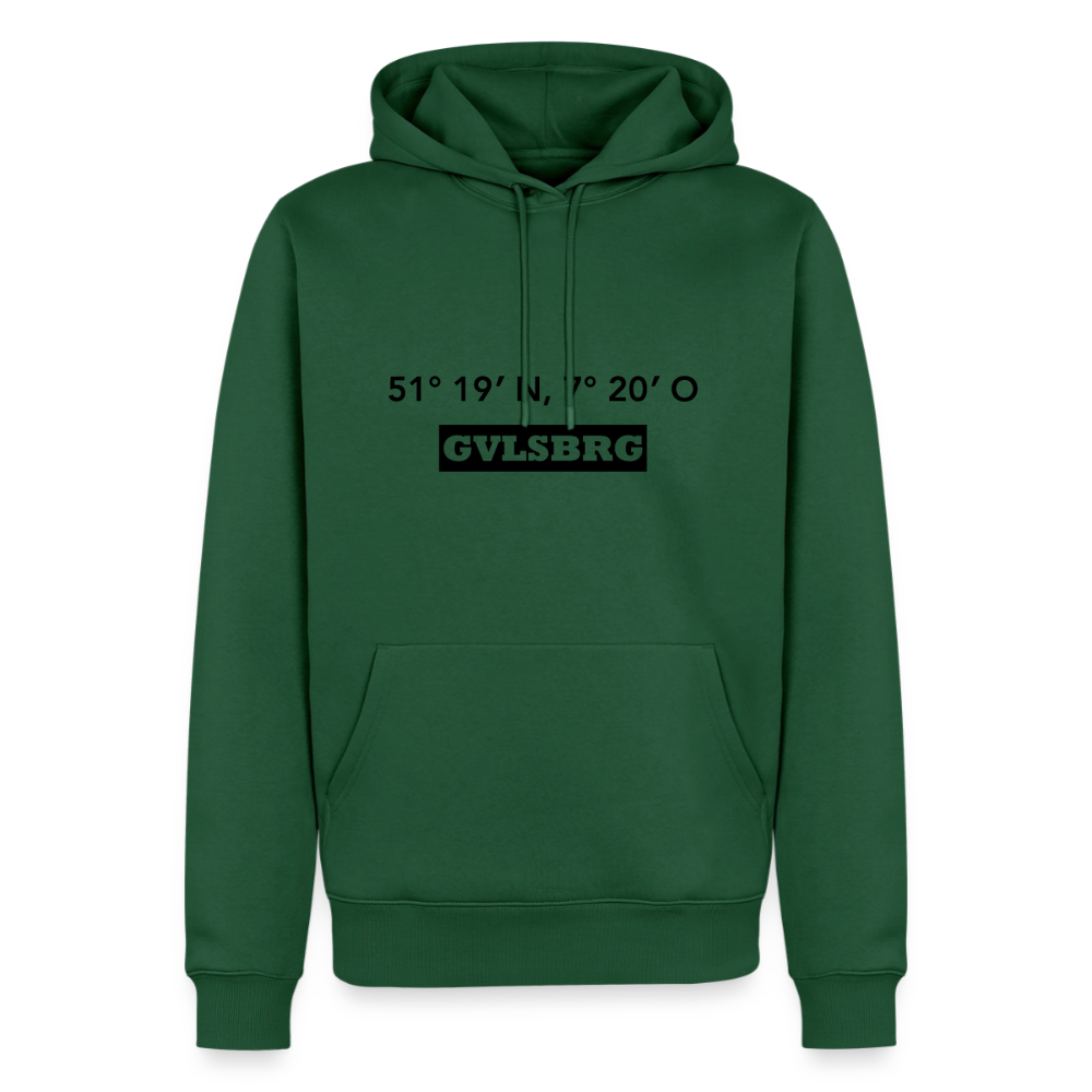 Hoodie Gevelsberg "GVLSBRG GPS" Dark Edition - Flaschengrün