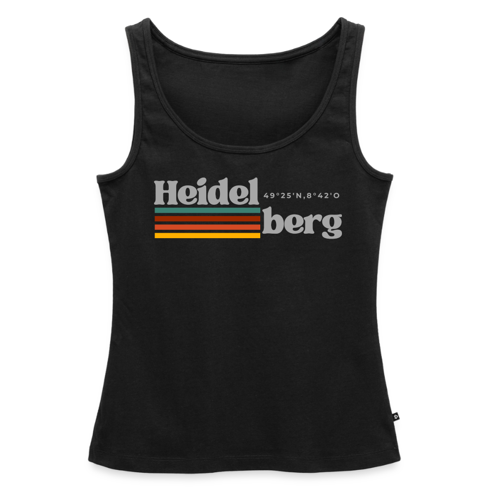 Tanktop Ladies Heidelberg "Retro" - Schwarz