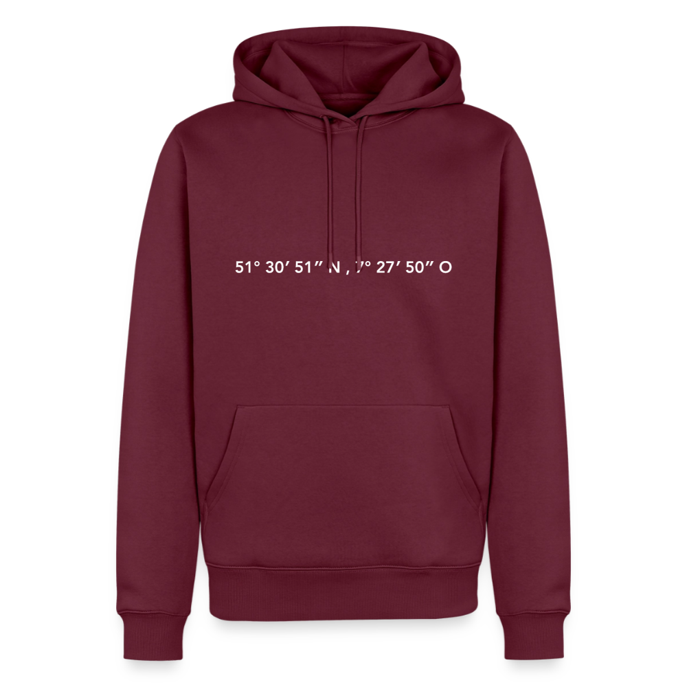 Hoodie Dortmund "GPS" Bright Edition - Burgunderrot