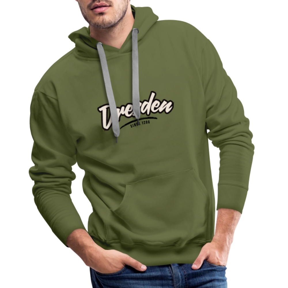 Hoodie Dresden "Graffiti Tag" - Olivgrün
