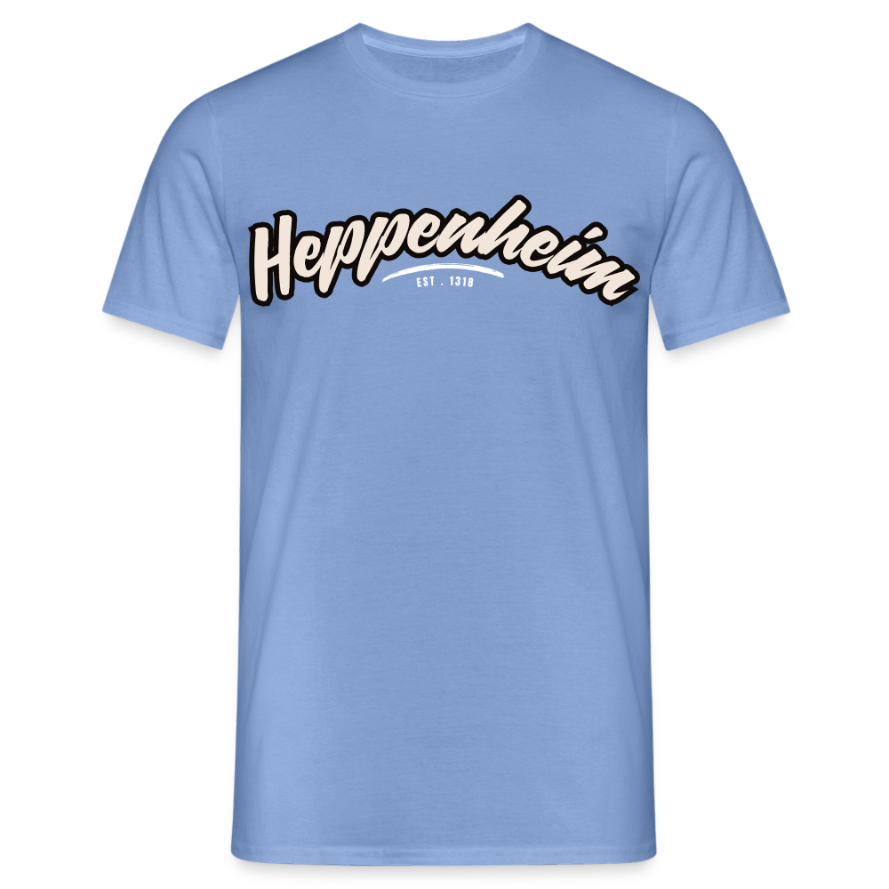 T-Shirt Heppenheim "Graffiti Tag White" - carolina blue