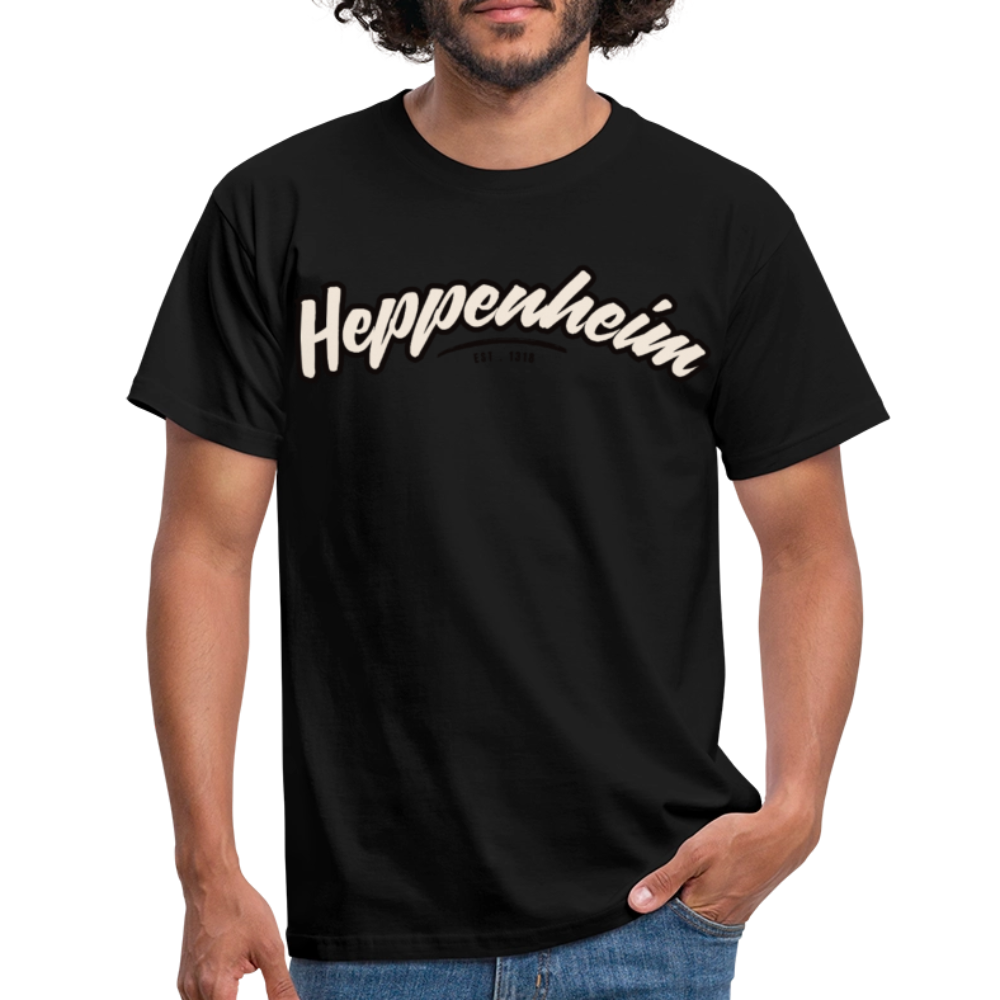 T-Shirt Heppenheim "Graffiti Tag" - Schwarz