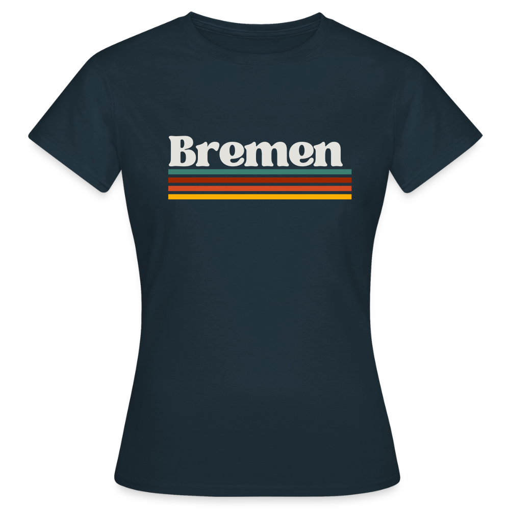 T-Shirt Ladies Bremen "Retro" - Navy