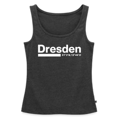 Tanktop Ladies Dresden "Bold GPS White" - Anthrazit meliert