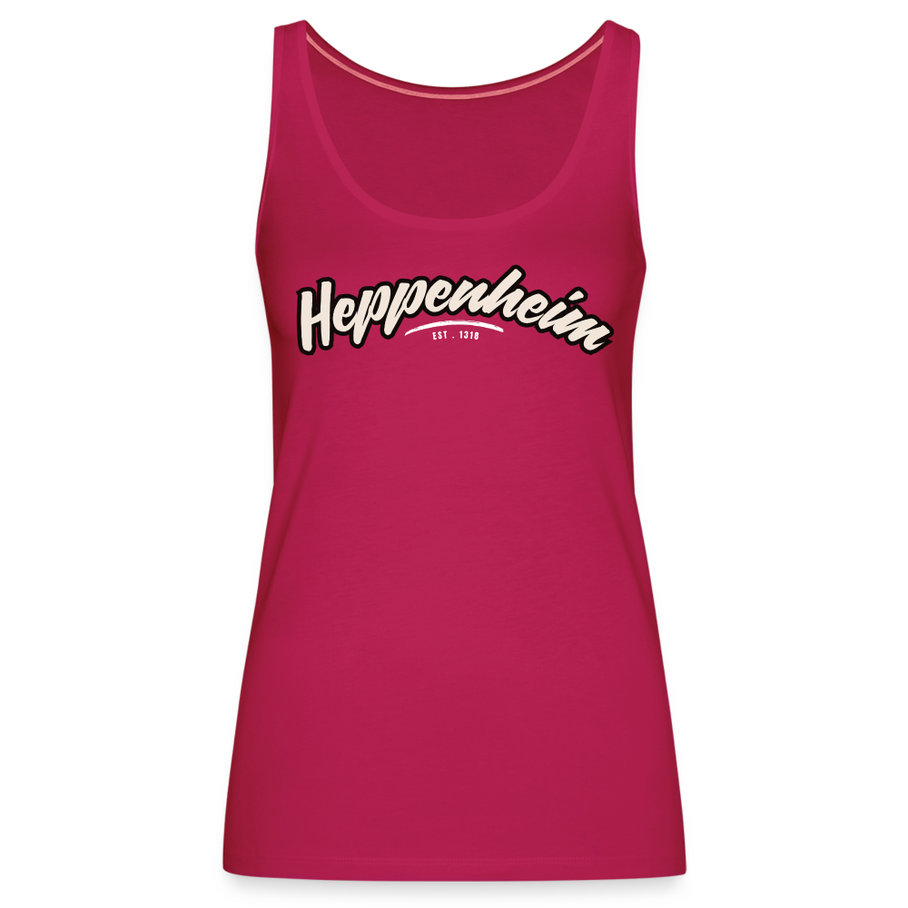 Tanktop Ladies Heppenheim "Graffiti Tag White" - dunkles Pink