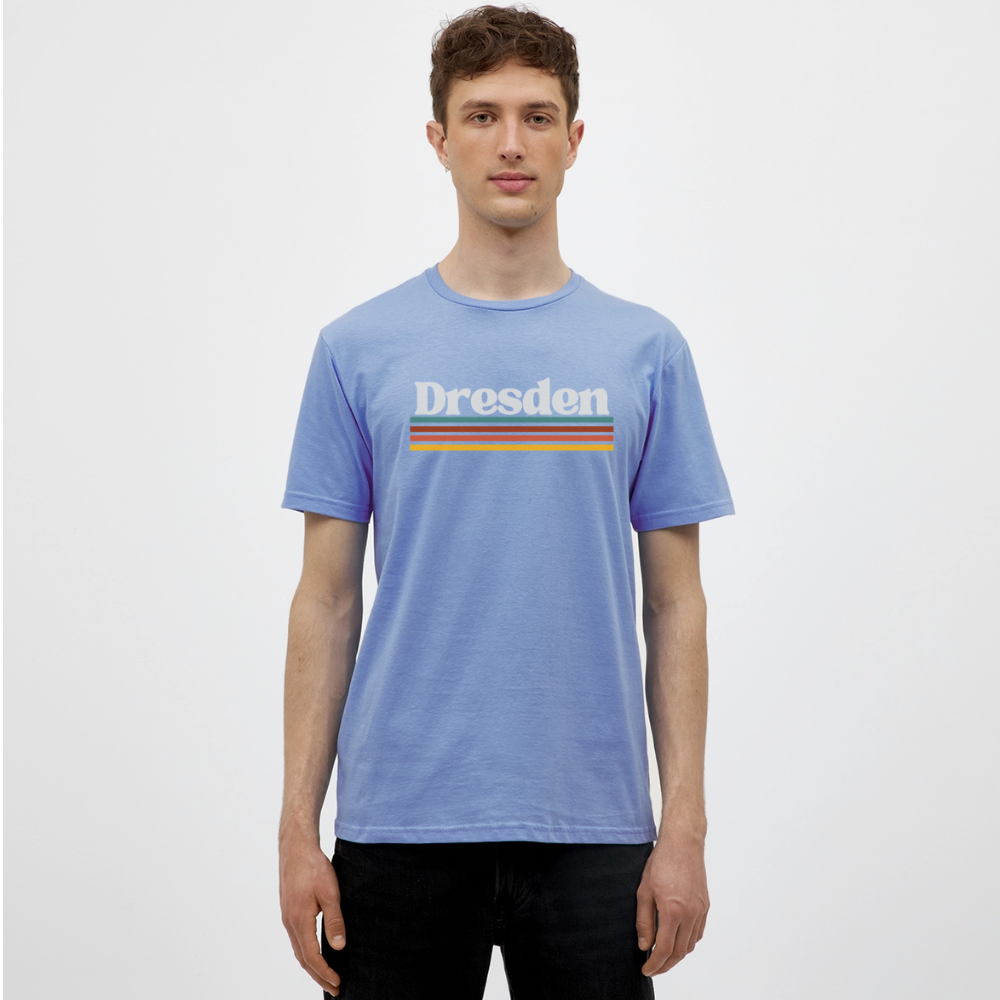 T-Shirt Dresden "Retro" - carolina blue