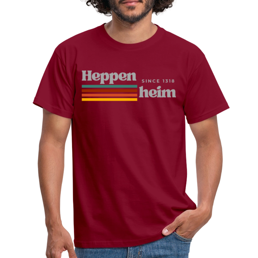 T-Shirt Heppenheim "Retro" - Ziegelrot