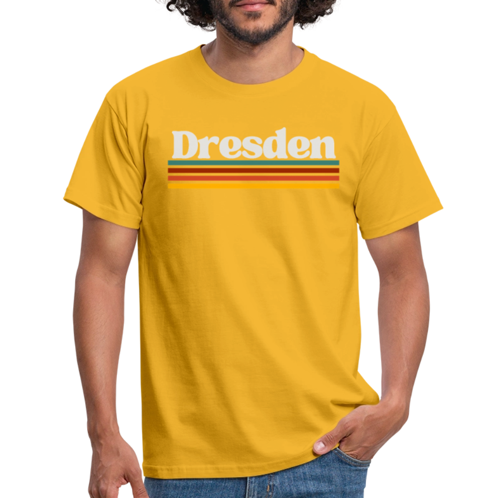T-Shirt Dresden "Retro" - Gelb