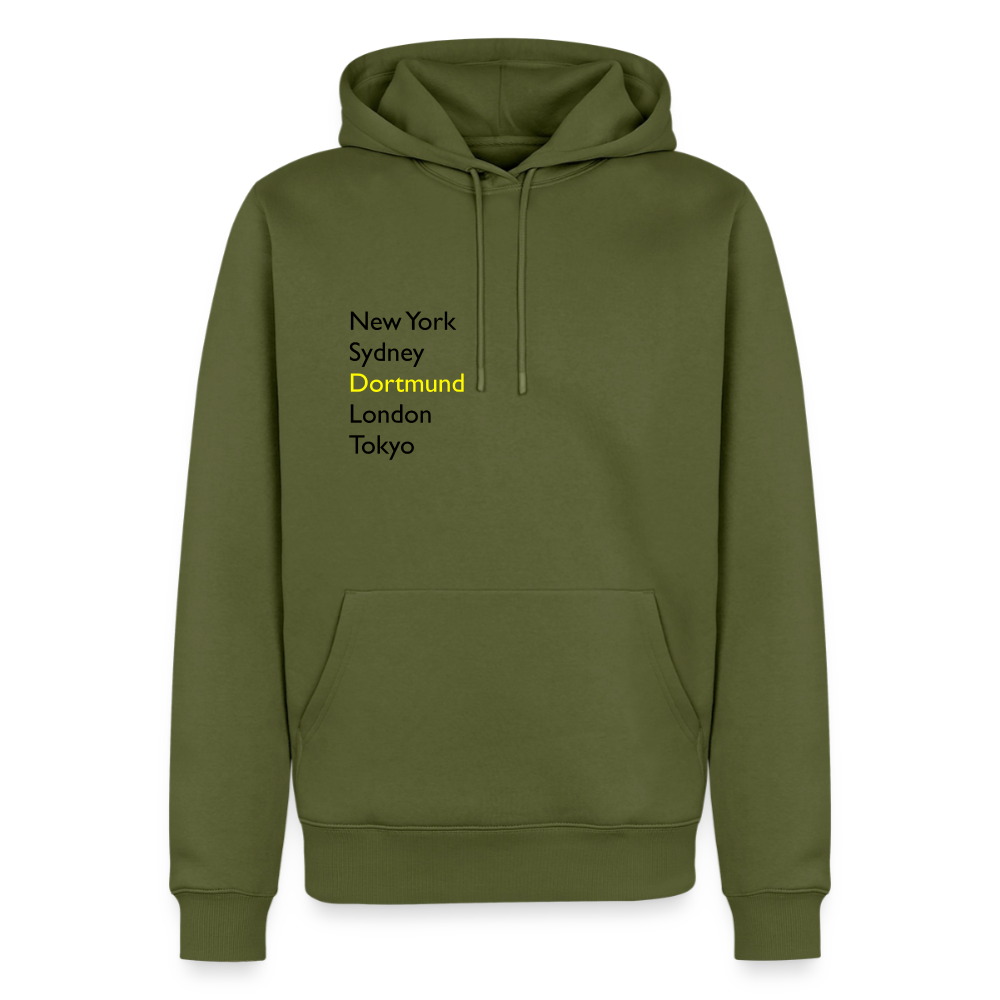 Hoodie Dortmund "Metropolen" Dark Edition - Khaki