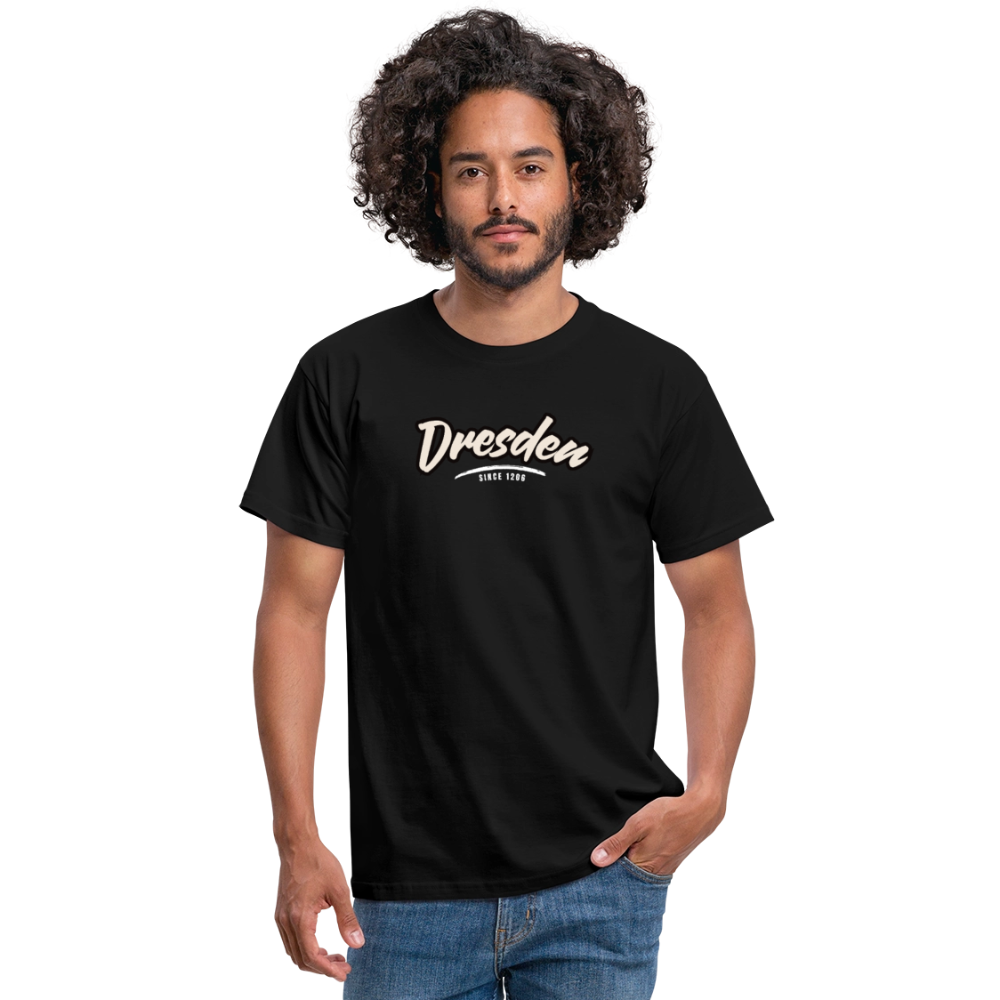 T-Shirt Dresden "Graffiti Tag White" - Schwarz