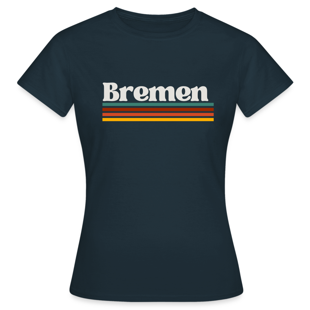 T-Shirt Ladies Bremen "Retro" - Navy