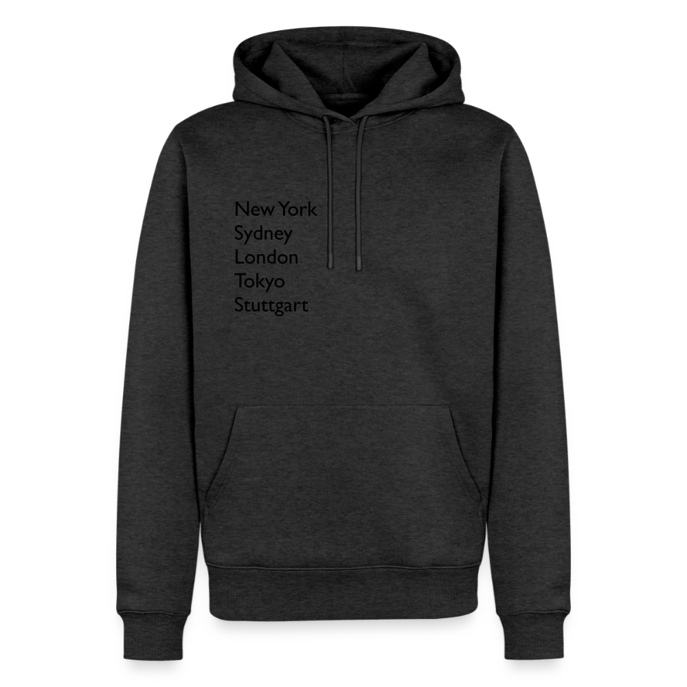 Hoodie Stuttgart "Metropolen" Dark Edition - Anthrazit meliert