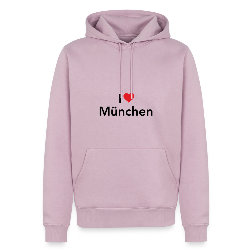 Hoodie "I Love München" Dark Edition - Altrosa