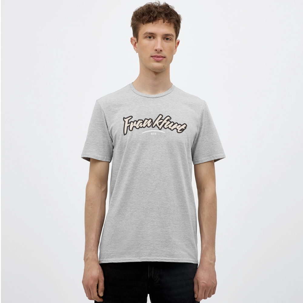 T-Shirt Frankfurt (Main) "Graffiti Tag White" - Grau meliert