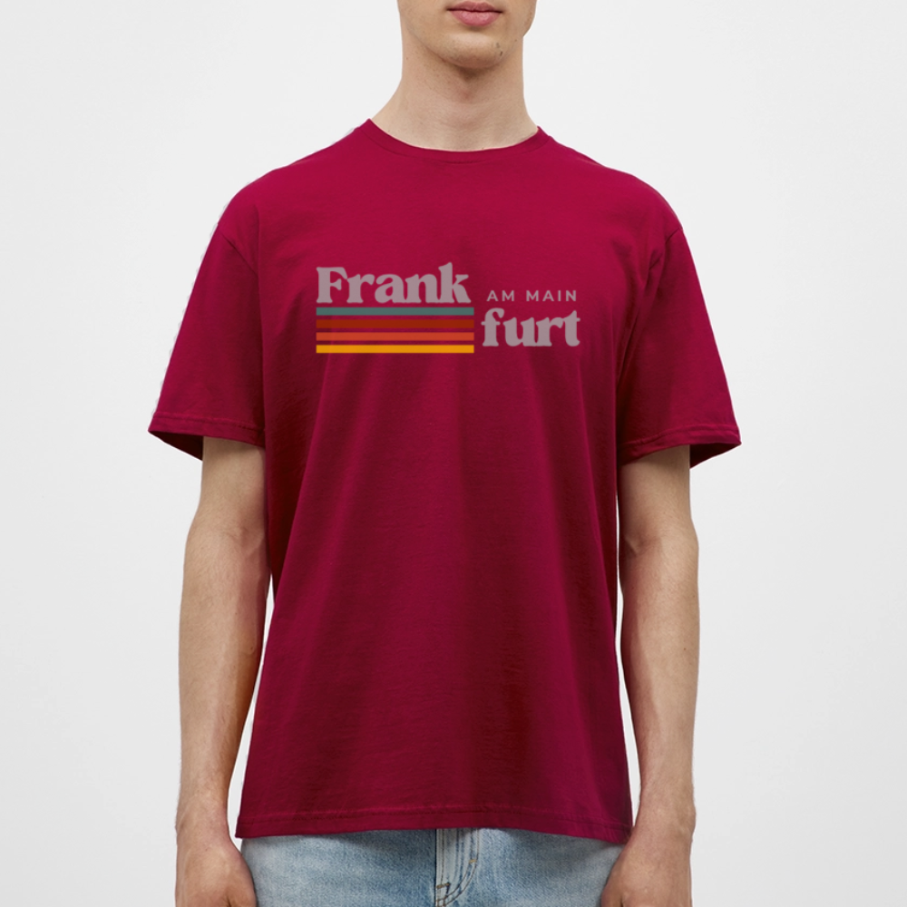 T-Shirt Frankfurt (Main) "Retro" - Ziegelrot