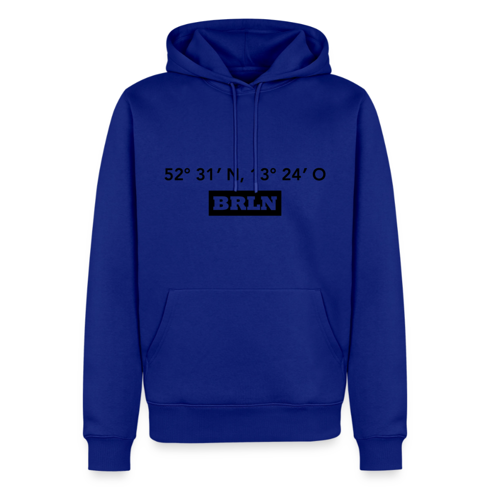 Hoodie Berlin "BRLN GPS" Dark Edition - Royalblau