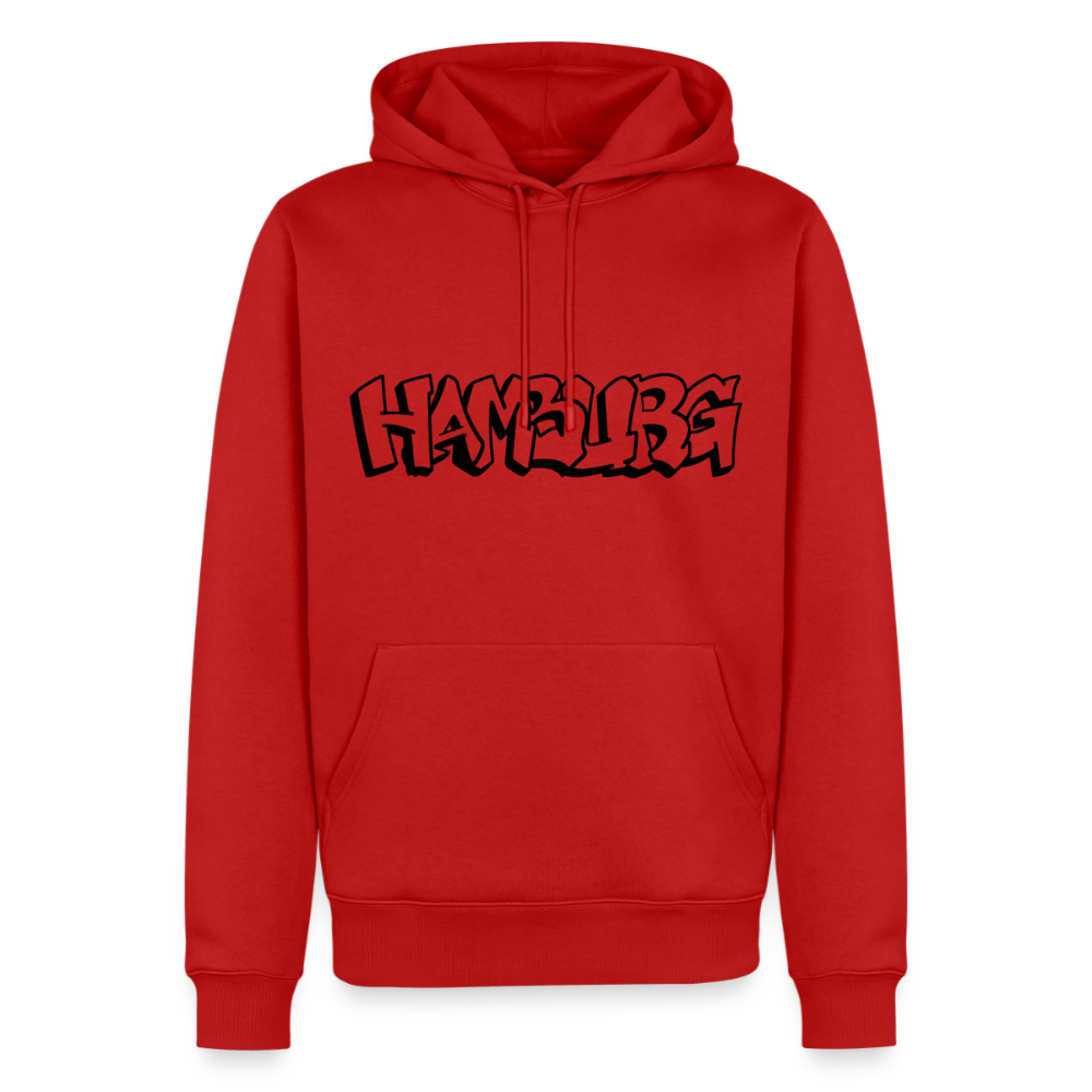 Hoodie Hamburg "Graffiti" Dark Edition - Rot