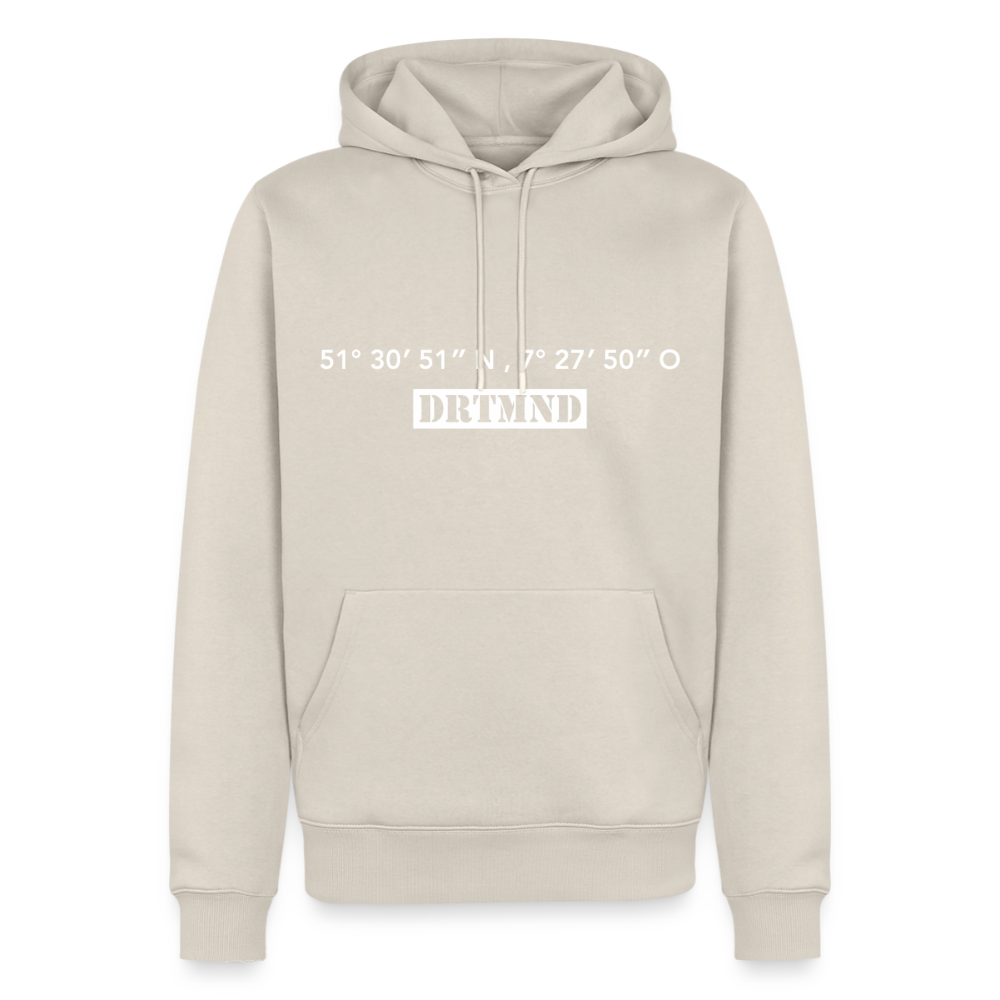 Hoodie Dortmund "DRTMND GPS" Bright Edition - Beige