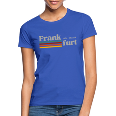 T-Shirt Ladies Frankfurt (Main) "Retro" - Royalblau