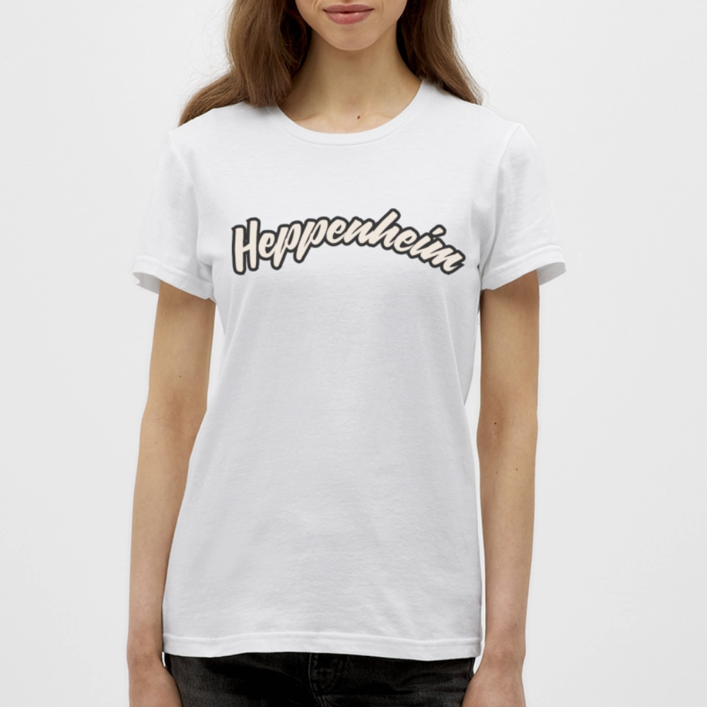 T-Shirt Ladies Heppenheim "Graffiti Tag White" - Weiß