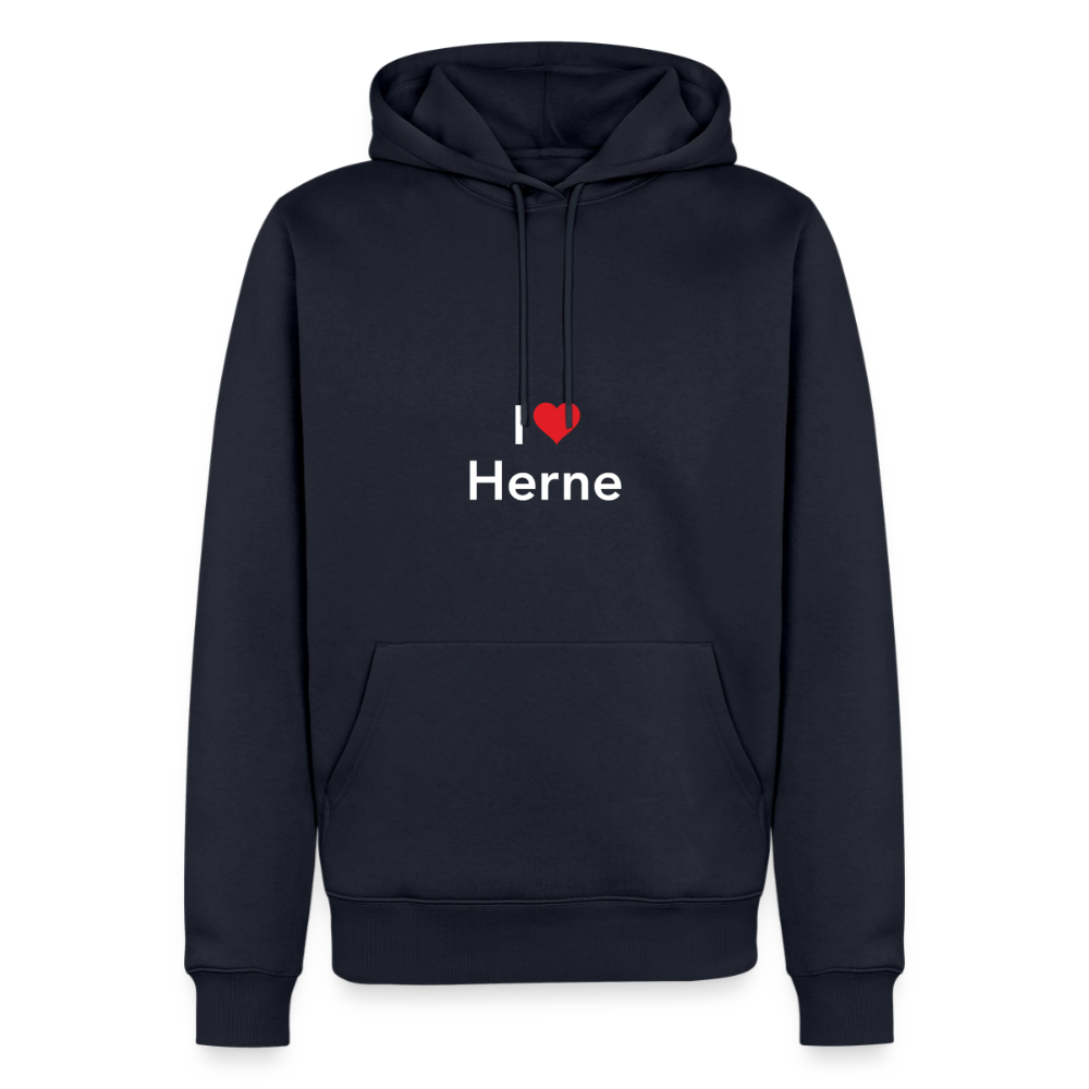 Hoodie "I Love Herne" Bright Edition - Navy