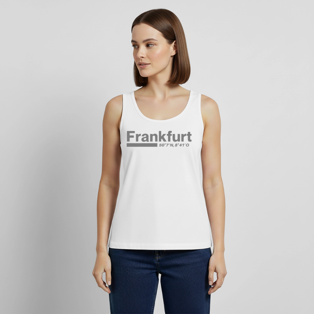 Tanktop Ladies Frankfurt (Main) "Bold GPS" - Weiß