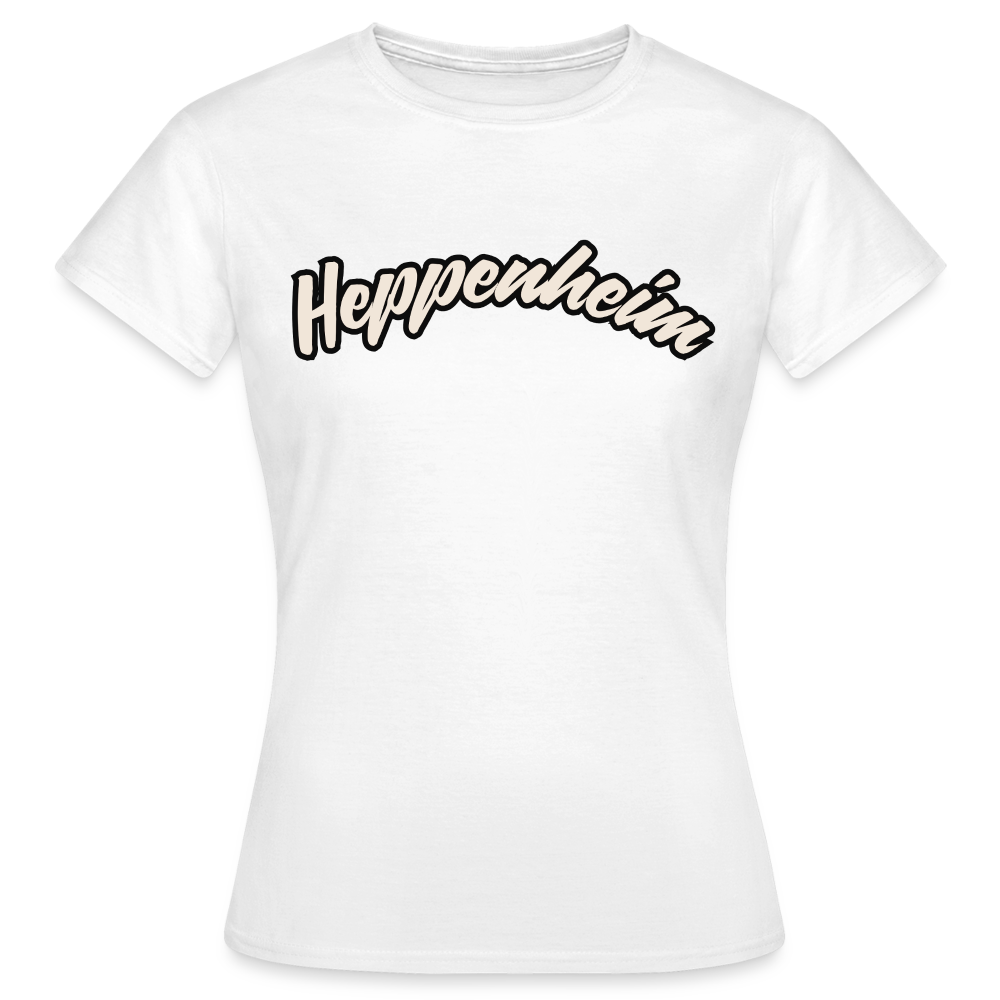 T-Shirt Ladies Heppenheim "Graffiti Tag White" - Weiß