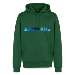 Hoodie Hamburg "Panorama Bold" - Flaschengrün