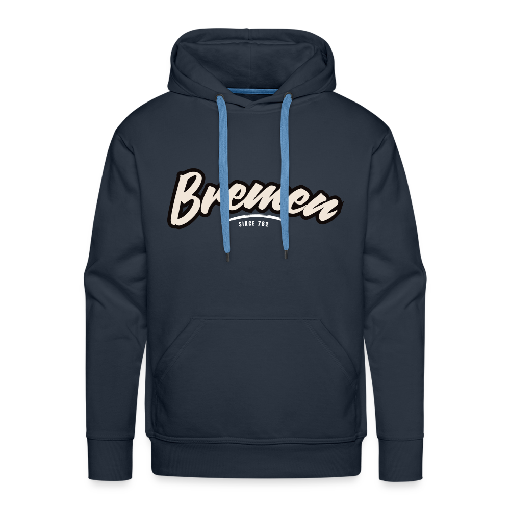 Hoodie Bremen "Graffiti Tag White" - Navy