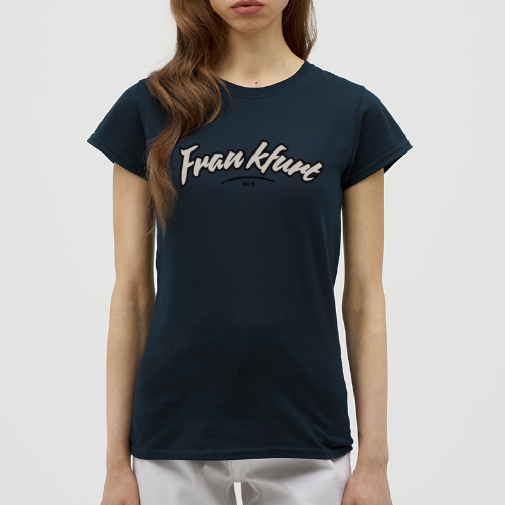 T-Shirt Ladies Frankfurt (Main) "Graffiti Tag" - Navy