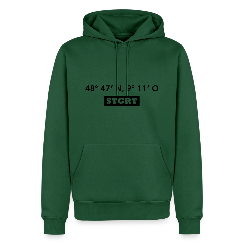 Hoodie Stuttgart "STGRT GPS" Dark Edition - Flaschengrün