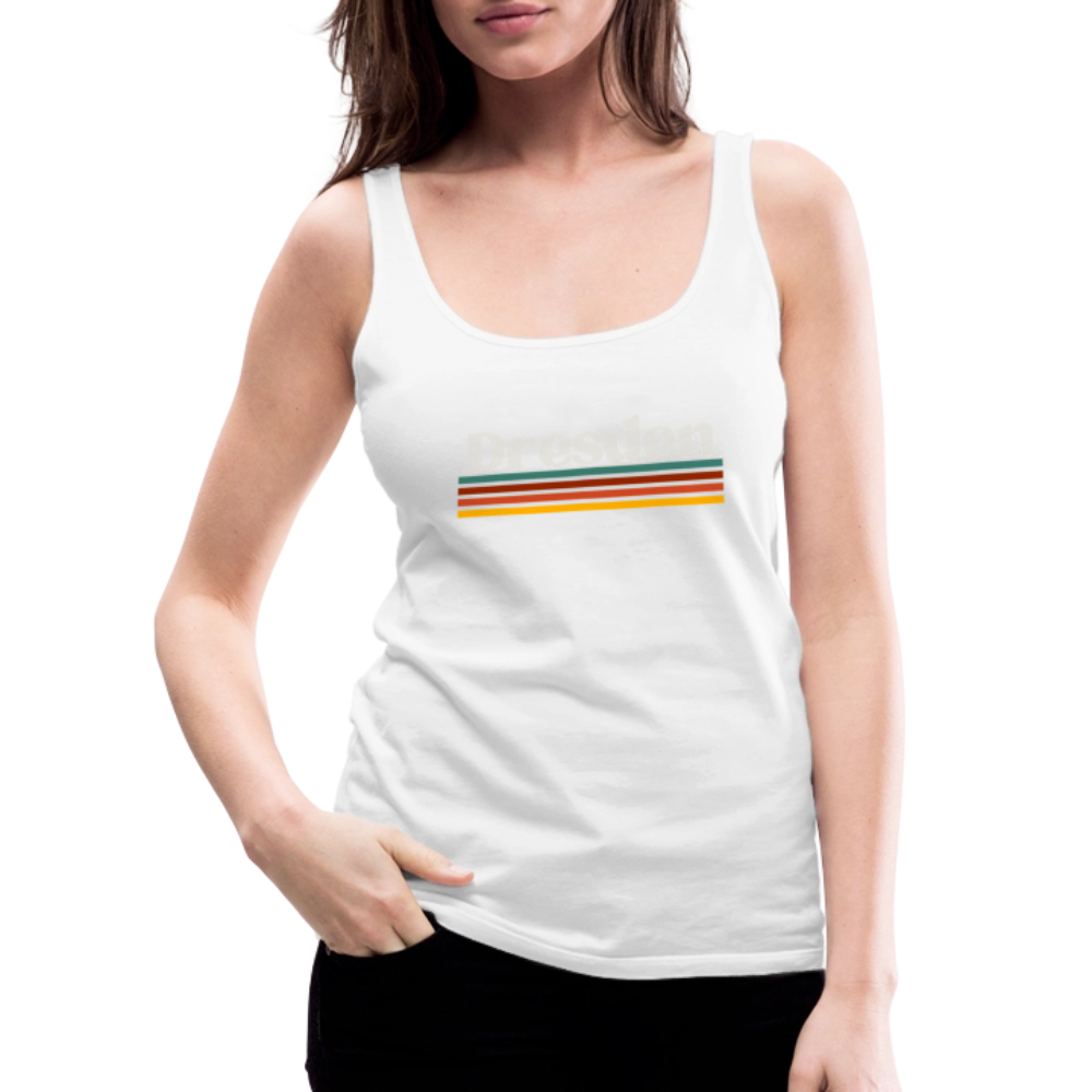 Tanktop Ladies Dresden "Retro" - Weiß