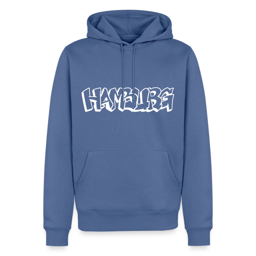 Hoodie Hamburg "Graffiti" Bright Edition - Taubenblau