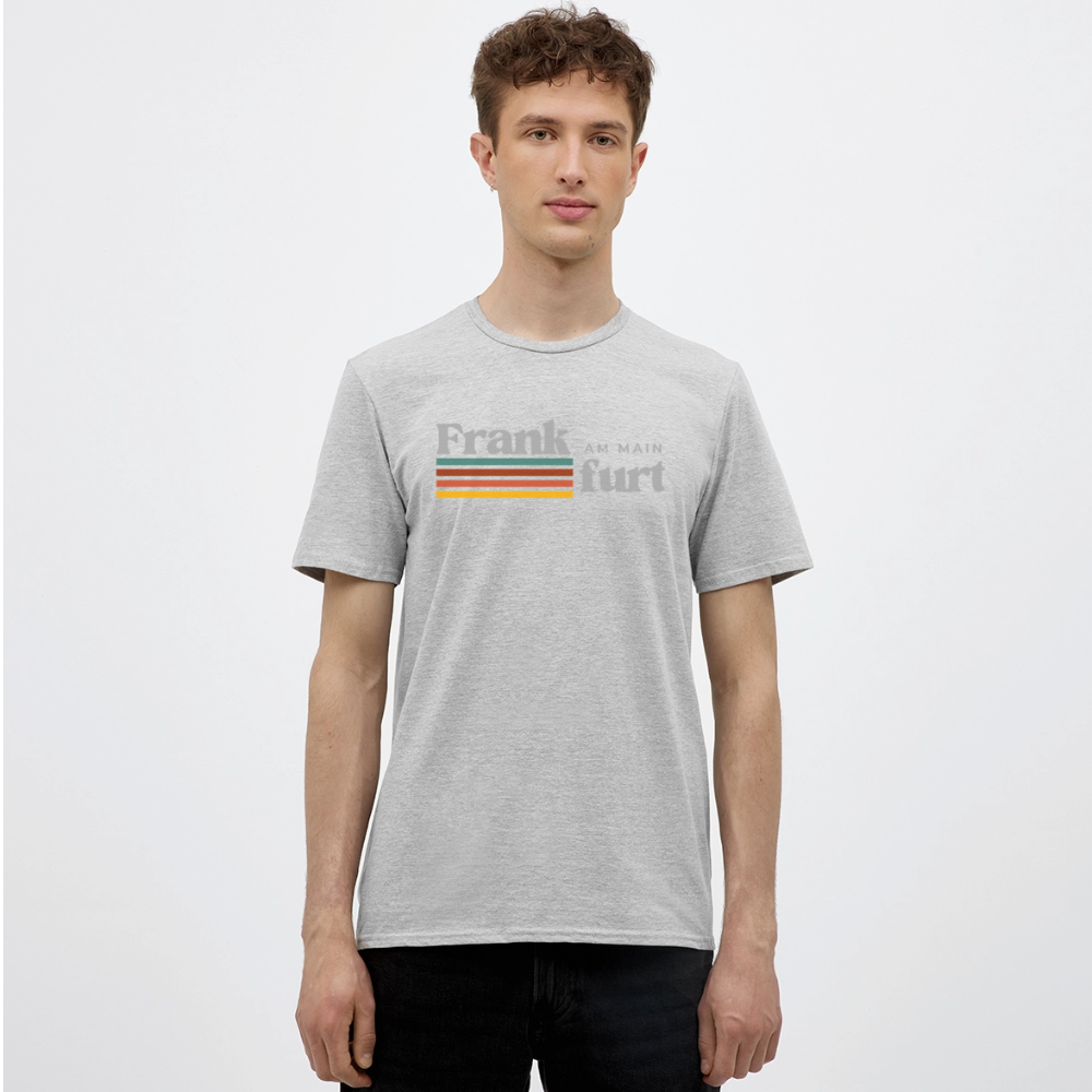 T-Shirt Frankfurt (Main) "Retro" - Grau meliert