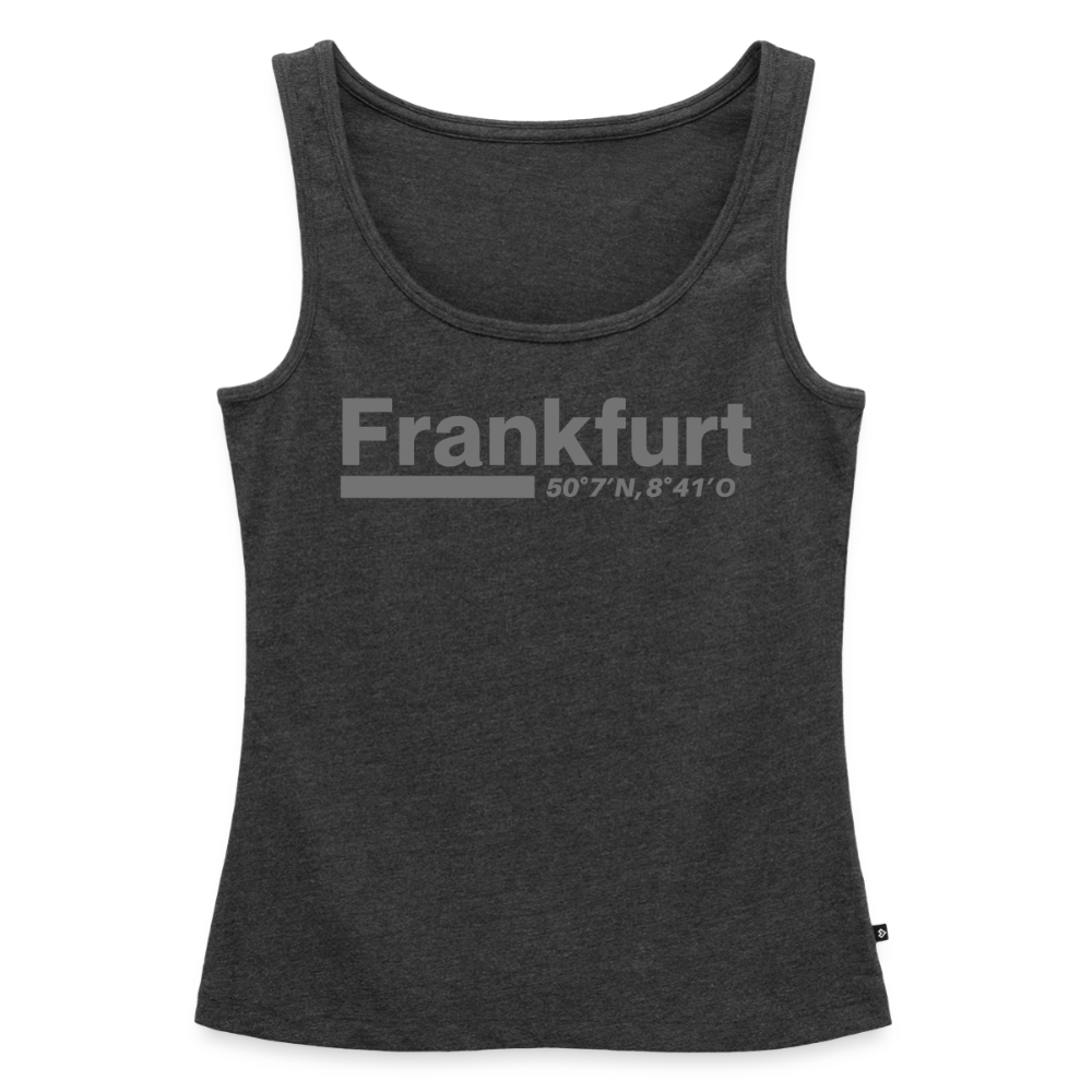 Tanktop Ladies Frankfurt (Main) "Bold GPS" - Anthrazit meliert