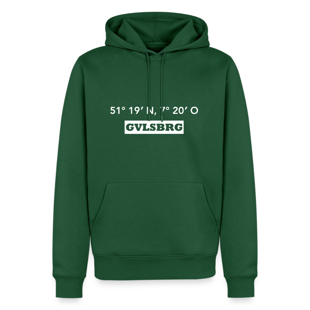 Hoodie Gevelsberg "GVLSBRG GPS" Bright Edition - Flaschengrün