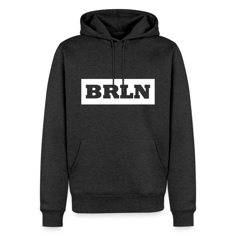 Hoodie Berlin "BRLN" Bright Edition - Anthrazit meliert