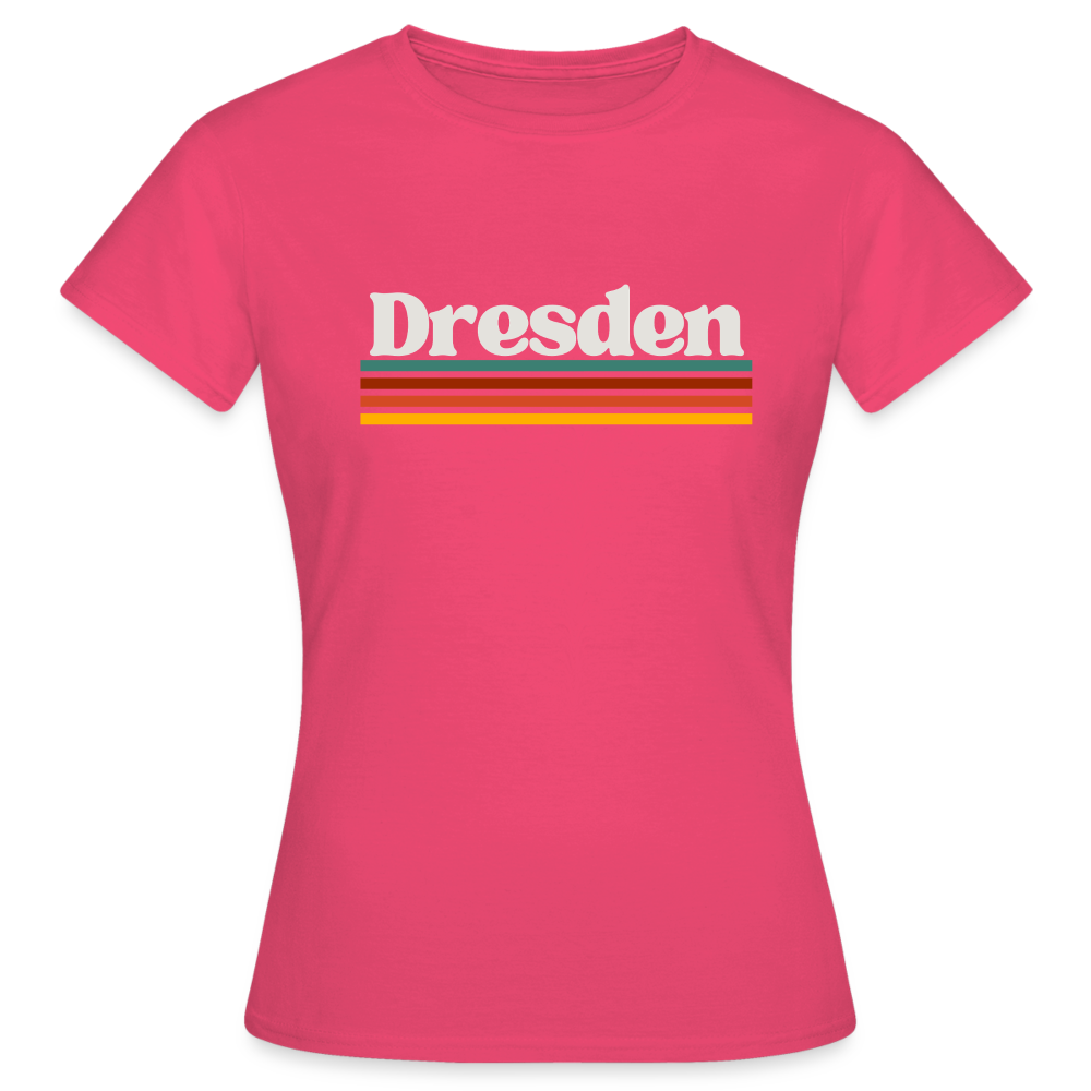 T-Shirt Ladies Dresden "Retro" - Azalea
