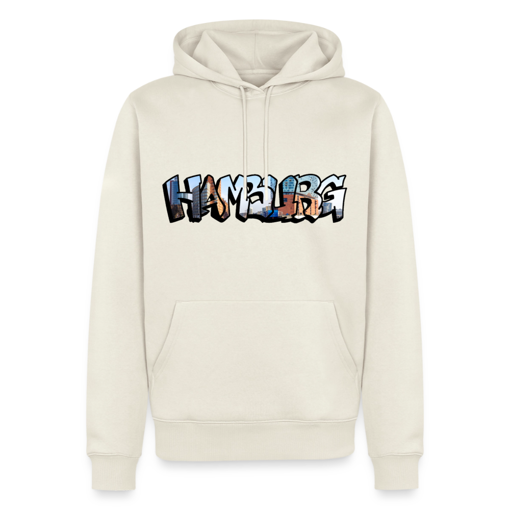 Hoodie Hamburg "Panorama Graffiti" - Naturweiß