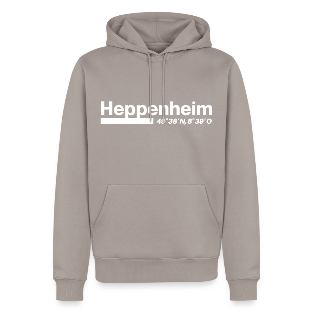 Hoodie Heppenheim "Bold GPS White" - Taupe