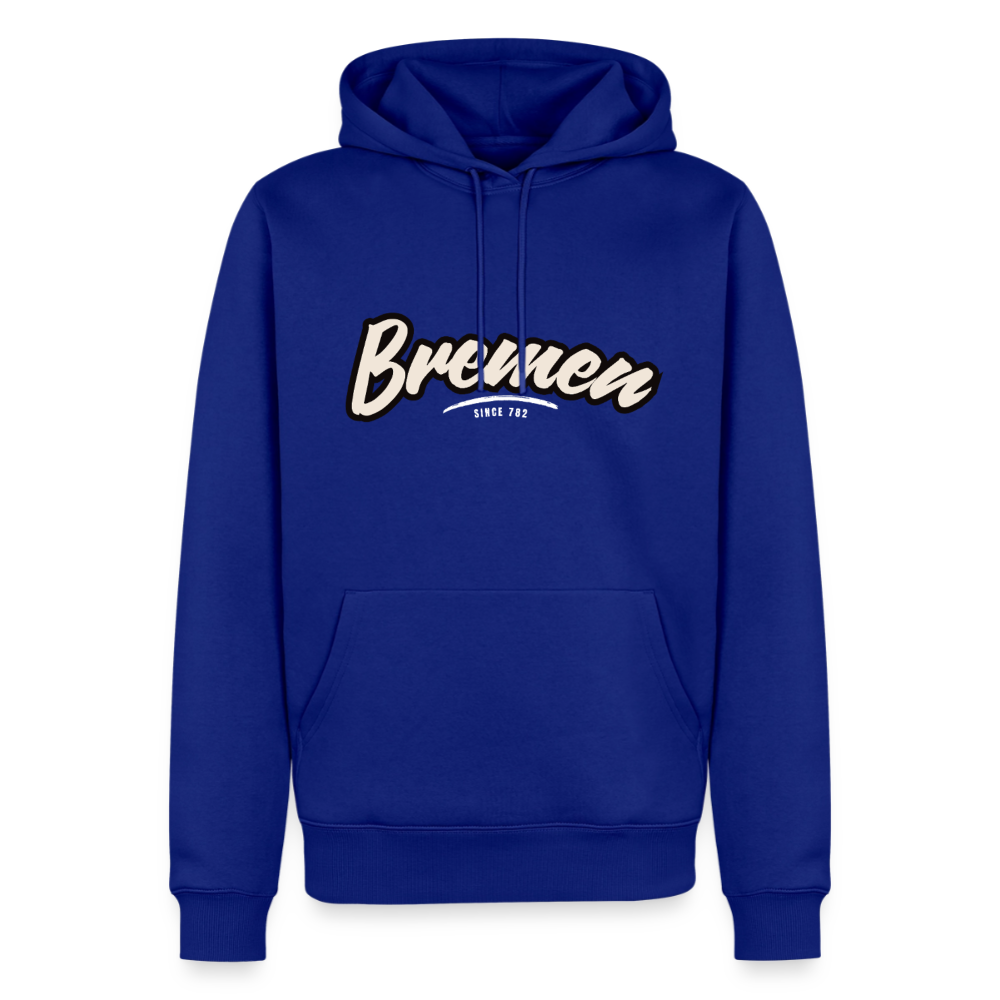 Hoodie Bremen "Graffiti Tag White" - Royalblau