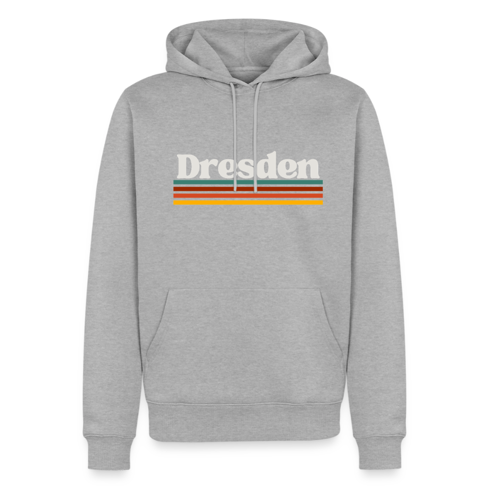 Hoodie Dresden "Retro" - Grau meliert