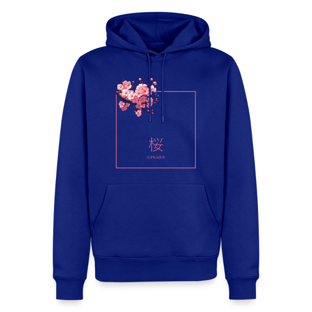 Hoodie Japan "Sakura" - Royalblau