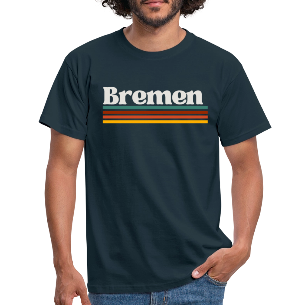 T-Shirt Bremen "Retro" - Navy